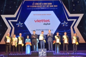 Viettel đứng đầu Top 10 doanh nghiệp công nghiệ thông tin Việt Nam 2022