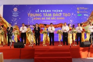 HANOI FC khánh thành trung tâm đào tạo bóng đá trẻ tại tỉnh Bắc Giang