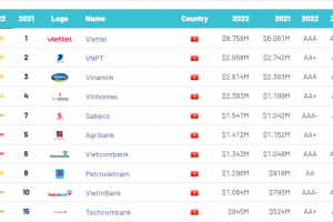 Petrovietnam - Top 10 thương hiệu giá trị nhất Việt Nam năm 2022