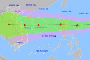 Thông báo bão: Bão Noru giật cấp 11 tiến vào Biển Đông