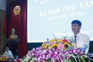 HĐND huyện Hà Trung tổ chức kỳ họp thứ tám bầu bổ sung chức danh Chủ tịch UBND huyện
