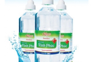 Thu hồi sản phẩm nước muối Vĩnh Phúc không đạt chuẩn