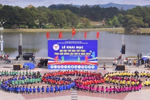 Khai mạc Đại hội TDTT tỉnh Lâm Đồng lần thứ IX năm 2022