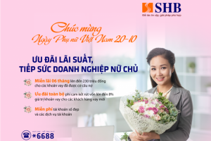 SHB tiếp tục ưu đãi lãi suất vay, nâng bước doanh nghiệp nữ chủ