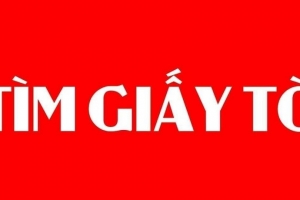 Thông báo tìm giấy tờ rơi