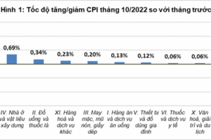 Tháng 10, có 09 nhóm hàng tăng giá so với tháng 9