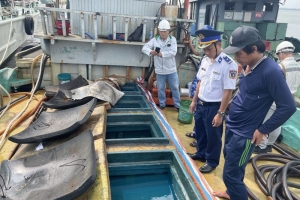 Bà Rịa-Vũng Tàu: Phát hiện tàu chở khoảng 65.000 lít dầu DO không rõ nguồn gốc