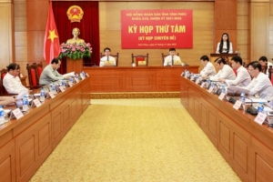 Kỳ họp thứ 8 của HĐND tỉnh Vĩnh Phúc thông qua nhiều Nghị quyết quan trọng