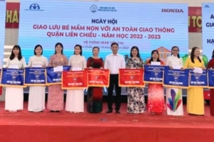 Quận Liên Chiểu: Hơn 500 trẻ tham dự ngày hội “Bé mầm non với an toàn giao thông”