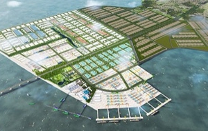Hải Phòng khởi công Dự án ĐTXD tuyến đê biển Nam Đình Vũ thuộc Khu kinh tế Đình Vũ - Cát Hải