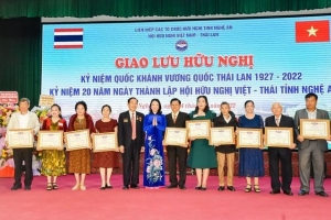Hội Hữu nghị Việt Nam – Thái Lan tỉnh Nghệ An kỷ niệm 20 năm thành lập