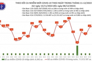 Việt Nam ghi nhận 528 ca COVID-19 mới trong ngày 08/12