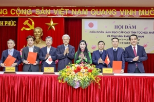 Vĩnh Phúc tăng cường hợp tác với tỉnh Tochigi (Nhật Bản)