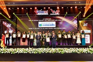 Tập đoàn Khang Điền (KDH) lần thứ 4 liên tiếp đạt Top 50 Doanh nghiệp Việt Nam xuất sắc