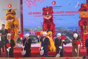 Động thổ cầu Mikazuki vượt đường Nguyễn Tất Thành