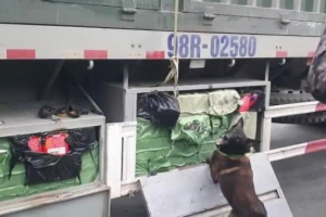 Hải quan Lạng Sơn phát hiện 342 kg pháo nổ trong hầm cốp xe tải
