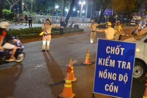 Hà Nội tăng cường kiểm tra, xử lý vi phạm nồng độ cồn