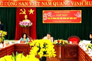 Thành ủy Lạng Sơn gặp mặt các cơ quan báo chí nhân dịp Xuân Quý Mão 2023