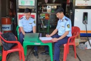 Vi phạm quy định về PCCC, một doanh nghiệp kinh doanh xăng dầu bị phạt 25 triệu đồng