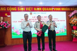 Ông Nguyễn Văn Hòa giữ chức Cục trưởng Thi hành án dân sự TP. Hồ Chí Minh