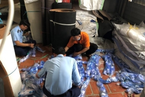 An Giang phát hiện hộ kinh doanh lưới đánh cá nhập lậu