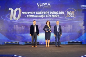 Viglacera được vinh danh Top 10 Nhà phát triển bất động sản công nghiệp tốt nhất năm 2022
