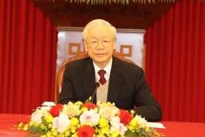 Tổng Bí thư Nguyễn Phú Trọng điện đàm cấp cao với Tổng thống Hoa Kỳ Joe Biden