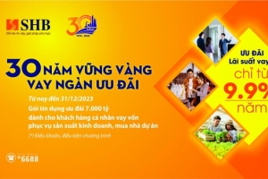 SHB hỗ trợ lãi suất ưu đãi 7.000 tỷ đồng cho vay khách hàng cá nhân