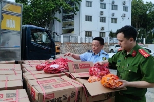 Thu giữ trên 66.000 sản phẩm đồ chơi trẻ em và xúc xích không rõ nguồn gốc xuất xứ