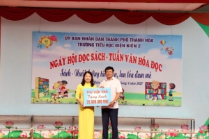 Thanh Hóa: Sôi nổi "Ngày hội đọc sách" - Trường Tiểu học Điện Biên 2