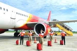 Vietjet tặng 1 năm bay miễn phí cho đội tuyển bóng đá nữ Việt Nam