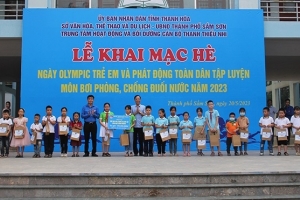 Thanh Hóa phát động toàn dân tập luyện môn bơi phòng chống đuối nước năm 2023