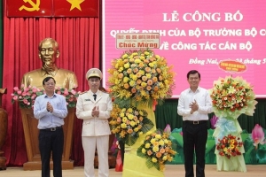 Thượng tá Nguyễn Mạnh Toàn giữ chức Phó giám đốc Công an tỉnh Đồng Nai