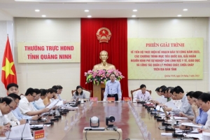 Quảng Ninh giải trình về tiến độ thực hiện kế hoạch đầu tư công năm 2023