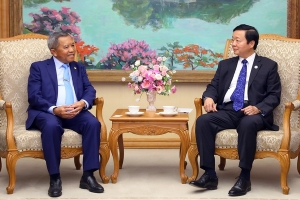 Phó Thủ tướng Trần Hồng Hà tiếp Bộ trưởng Bộ Công nghệ và Truyền thông Lào