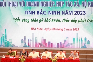 Bắc Ninh: Khai mạc Hội nghị đối thoại doanh nghiệp, hợp tác xã năm 2023