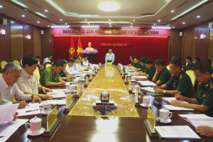 Ban Thường vụ Tỉnh ủy Quảng Ninh làm việc với Đảng ủy Bộ đội Biên phòng tỉnh