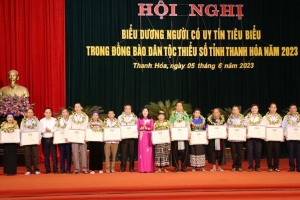 Thanh Hóa biểu dương người có uy tín tiêu biểu trong đồng bào dân tộc thiểu số