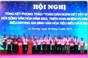 Hải Phòng: Huyện An Dương tổ chức biểu dương 97 gia đình văn hóa tiêu biểu