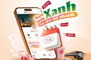 “Thanh toán xanh - Siêu nhanh, siêu hời” trên Agribank E-Mobile Banking