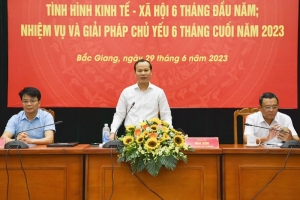 Bắc Giang: Tốc độ tăng trưởng kinh tế 6 tháng đầu năm đứng thứ 2 cả nước