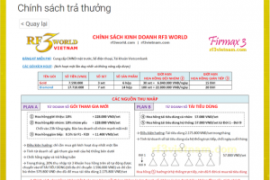 Cảnh báo RF3World có dấu hiệu kinh doanh đa cấp trái phép
