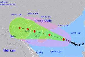 Bão số 1 giật cấp 14 hướng vào Quảng Ninh - Thái Bình