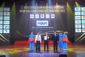 “Chìa khóa thành công" giúp AQUA Việt Nam là 1 trong 10 thương hiệu nổi tiếng năm 2023