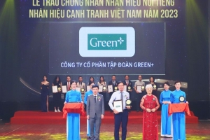Green+đạt Top 10 nhãn hiệu nổi tiếng Việt Nam năm 2023 nhóm ngành dược phẩm