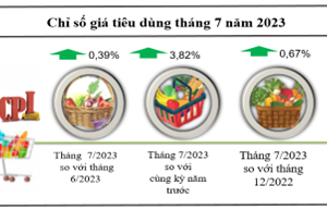 Kon Tum: Chỉ số giá tiêu dùng tháng 7 tăng 0,39% so với tháng trước