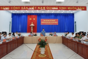 Phó thủ tướng Trần Lưu Quang dẫn đầu Đoàn công tác đi khảo sát và làm việc tại tỉnh Bạc Liêu