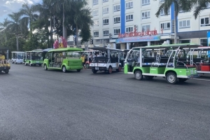 Thanh Hóa: Tăng cường chấn chỉnh hoạt động xe điện tại khu du lịch biển Hải Tiến