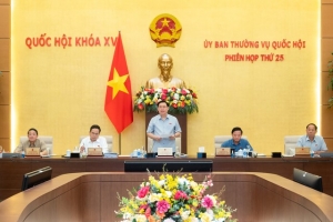 Ngày 24/8, tiếp tục Phiên họp thứ 25 Ủy ban Thường vụ Quốc hội đợt 2