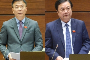 Hôm nay, hai Bộ trưởng Lê Thành Long và Lê Minh Hoan trả lời chất vấn
